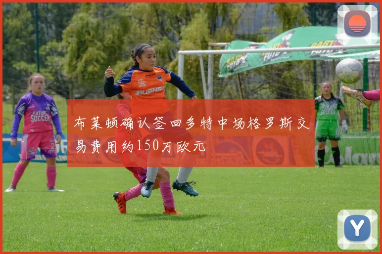 布莱顿确认签回多特中场格罗斯交易费用约150万欧元