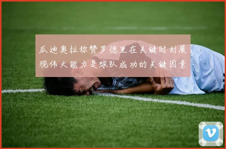 瓜迪奥拉称赞罗德里在关键时刻展现伟大能力是球队成功的关键因素